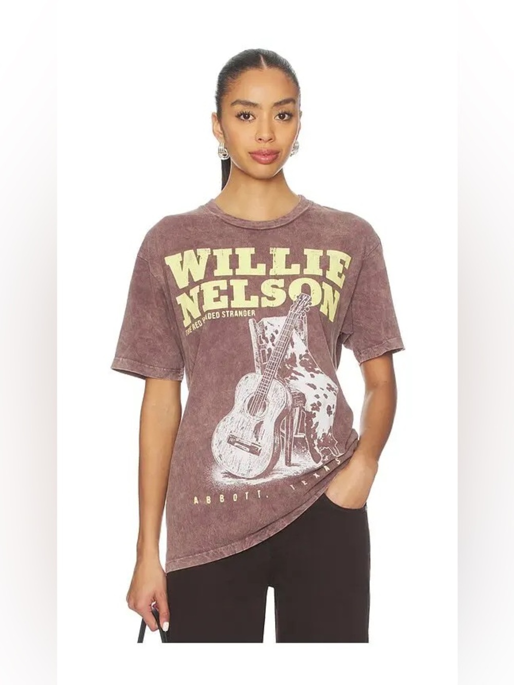 NWT Daydreamer Willie Nelson Red Headed Stranger Weekend Tee - Picture 3 of 6